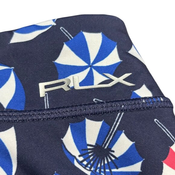 Ralph Lauren RLX Beach Umbrella Print Golf Skort M Tennis Hiking Skirt Flounce - Picture 9 of 12
